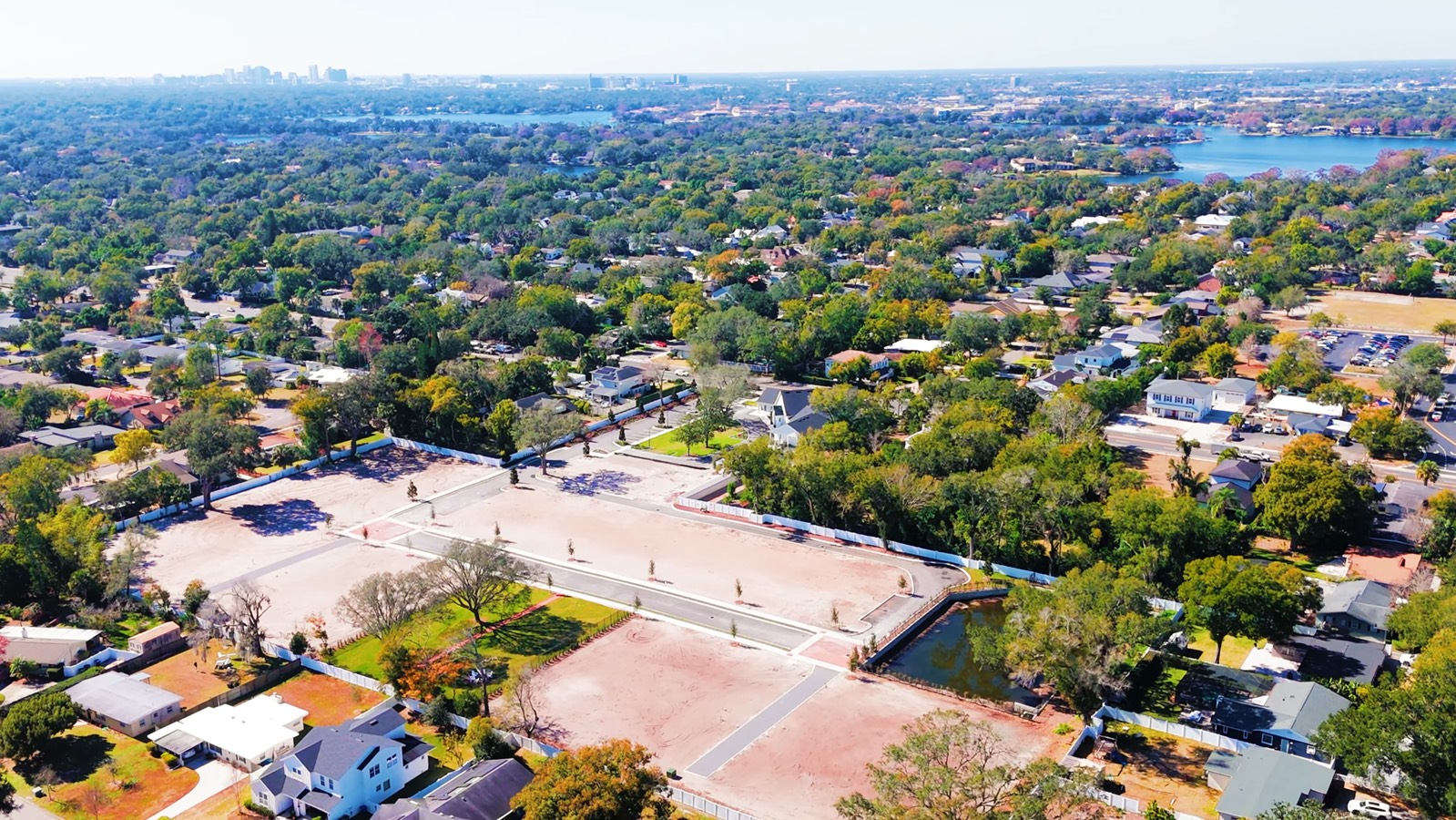 Aerial view of The Enclave in Winter Park